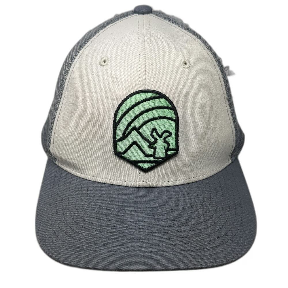 Dutch Bros Trucker Hat Gray One Size Mesh Snapback Windmill Mountain Logo